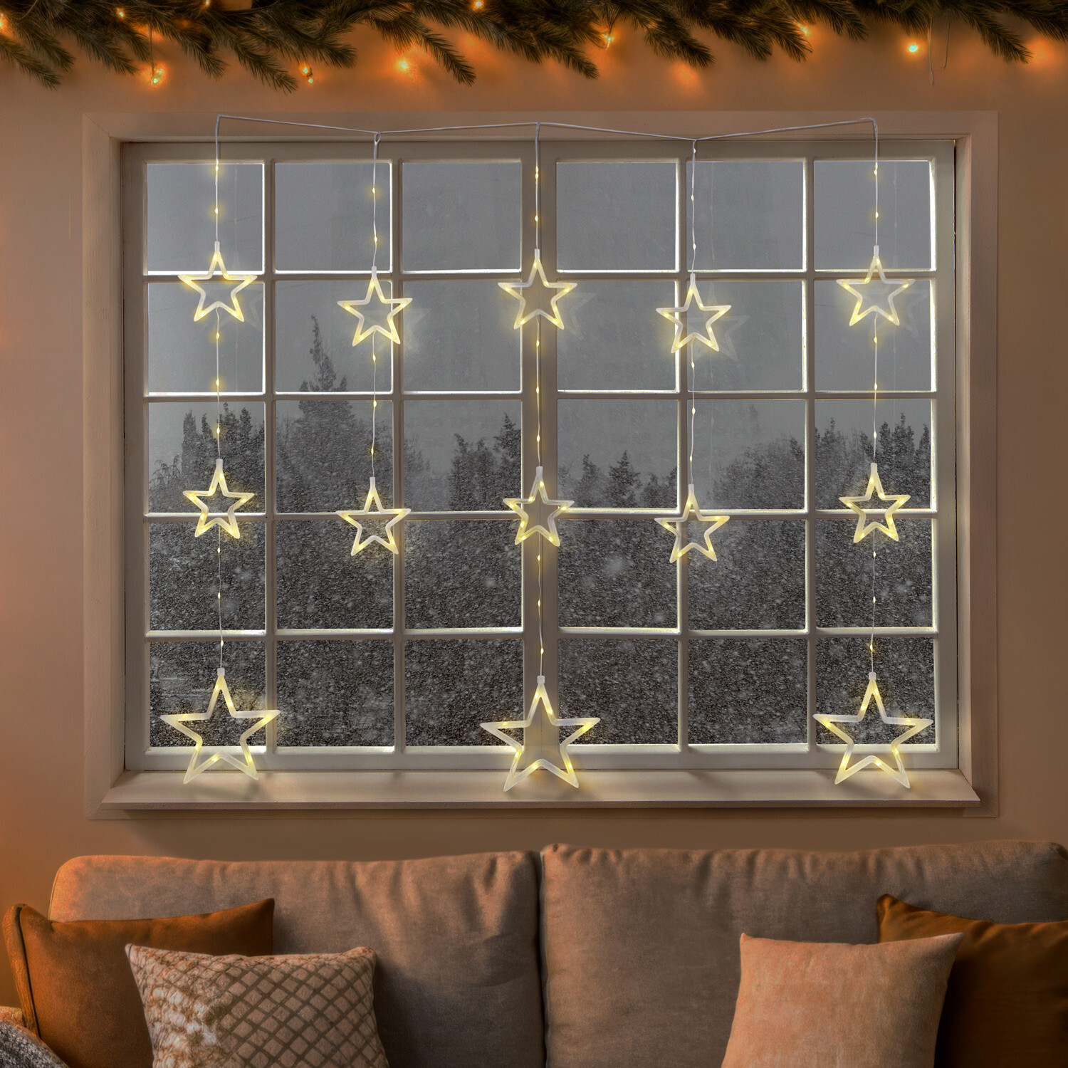 126 LED Star Curtain Light