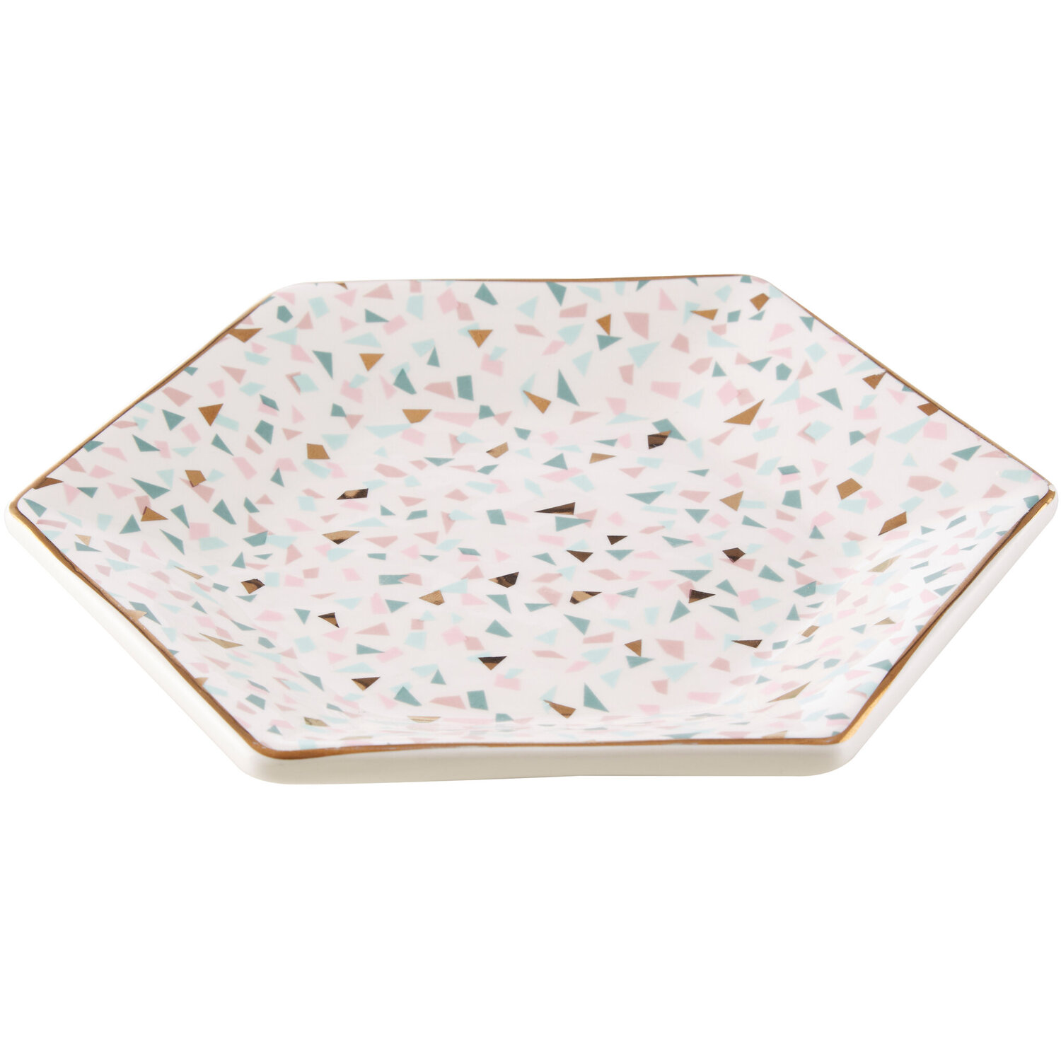 Yuki Terrazzo Pattern Side Plate - Multicolour