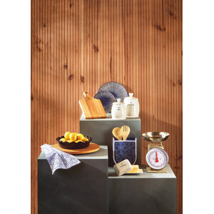 Charm White Dolomite Biscuit Canister
