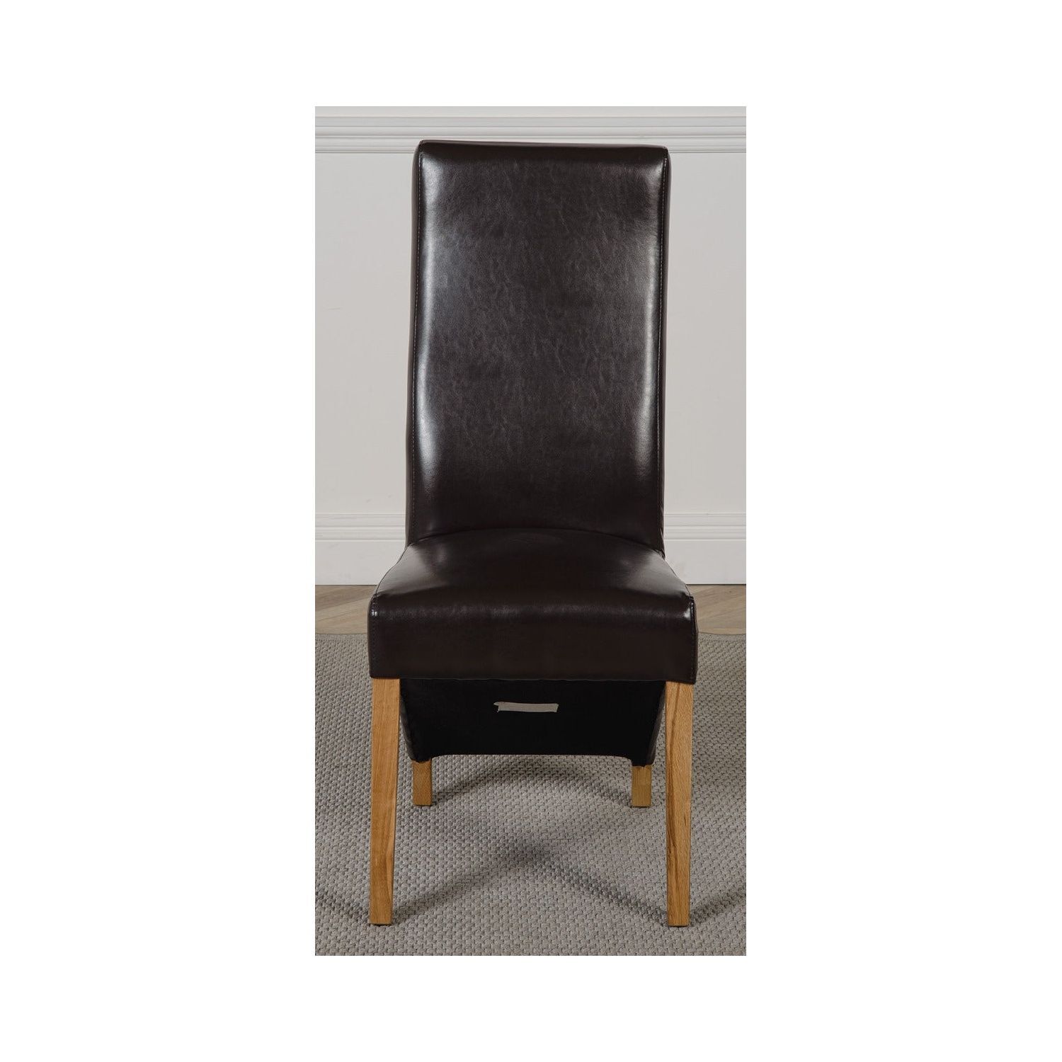 Richmond 140-220cm Oak Extending Dining Table and 8 Lola Leather Chairs