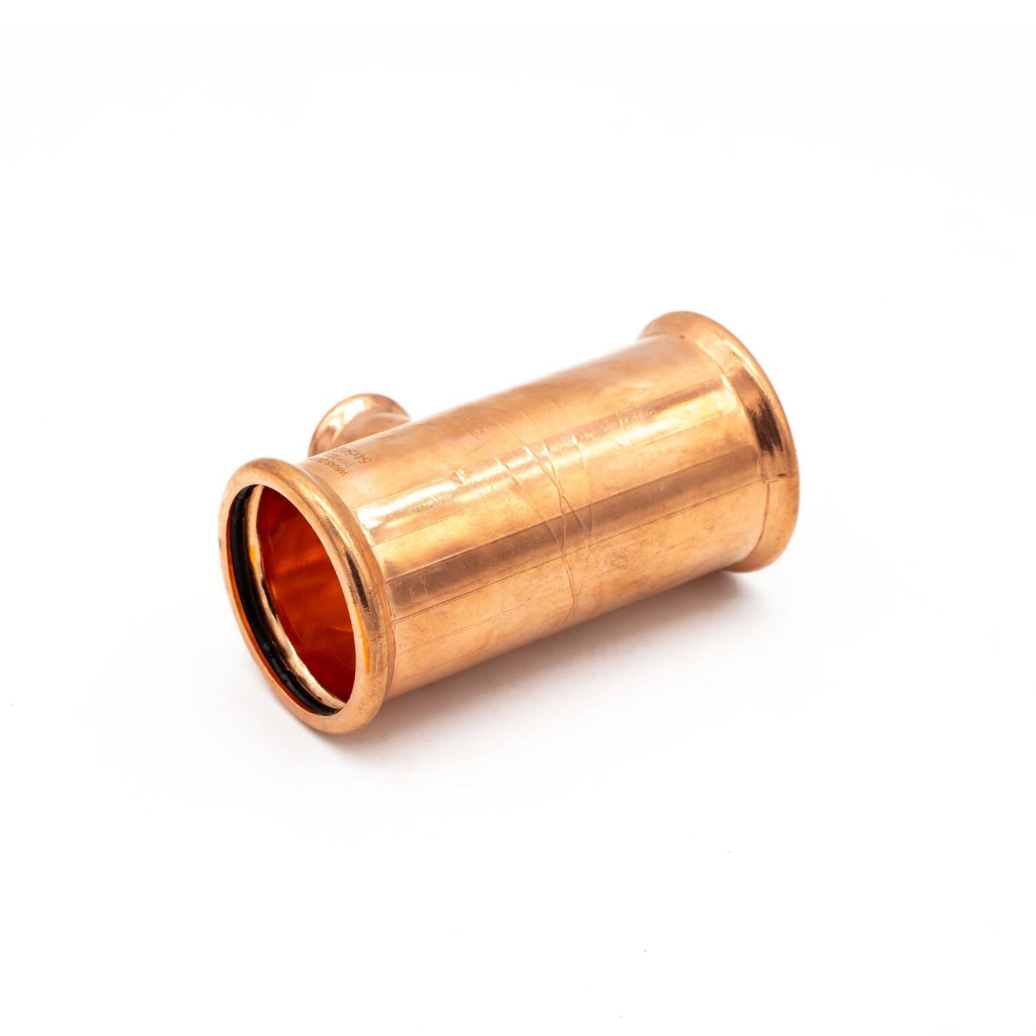 Primapress Pressfit 54X54x22mm Branch Tee - Copper, Wras Approved - Flameless Installation - Grey