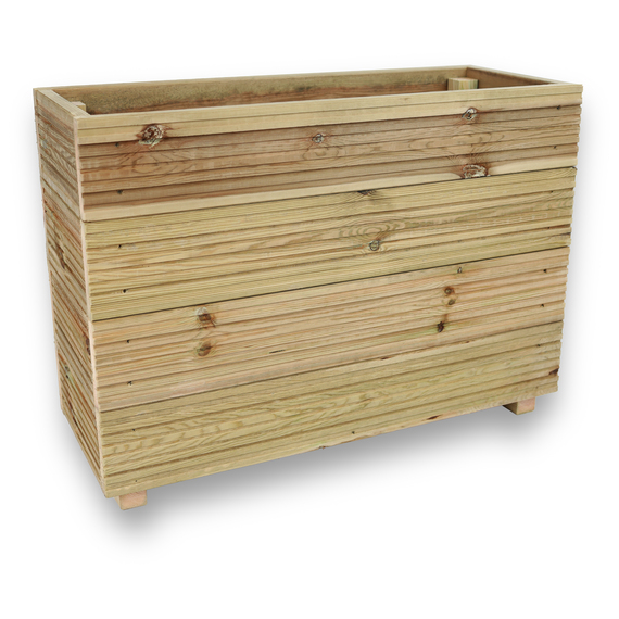 Tall Wooden Decking Planter
