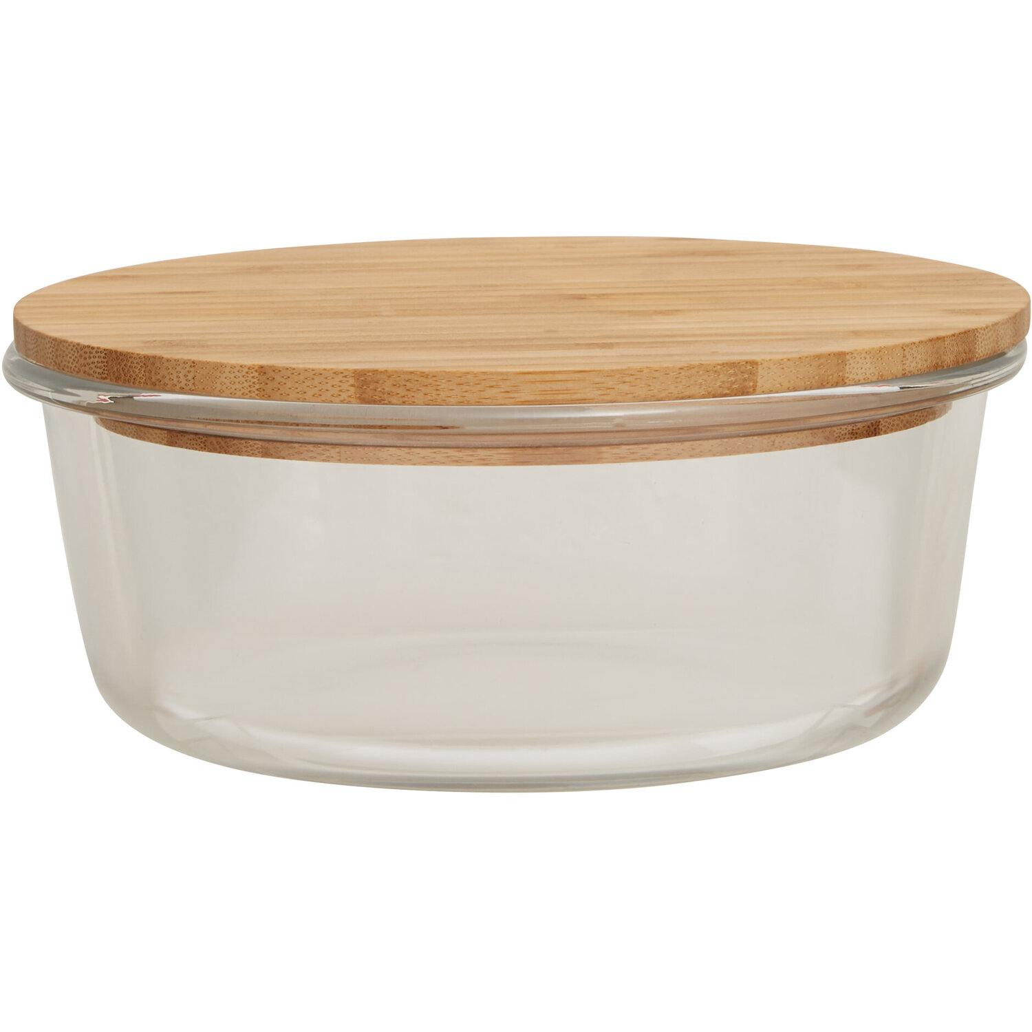 Freska 950ml Glass Container With Bamboo Lid - Transparent