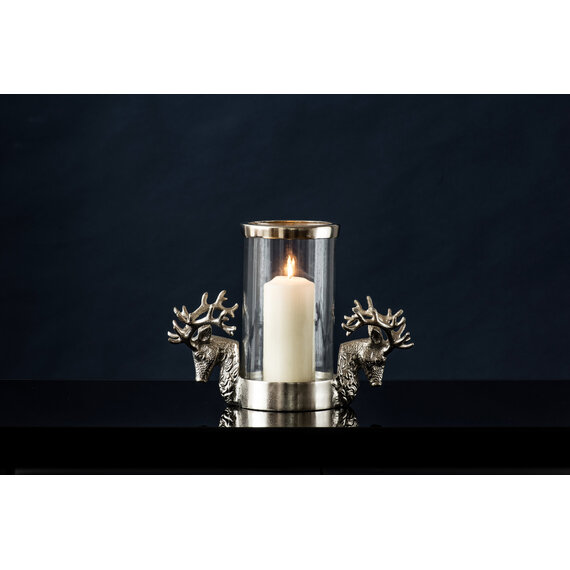 Stag Hurricane Design Candle Holder
