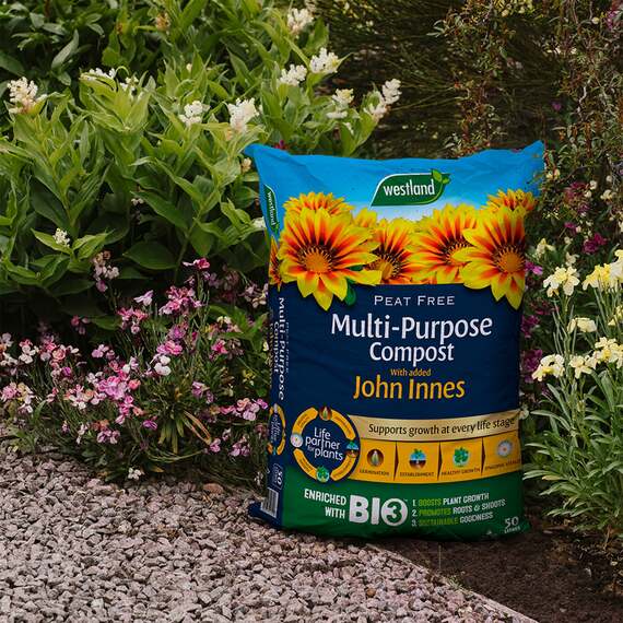 Peat-Free Multi-Purpose Compost with John Innes BIO3, 50 Litre
