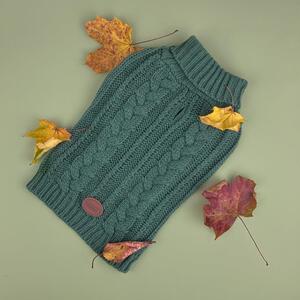 HugglePets Legacy Cable Knit Dog Jumper - Navy, Small