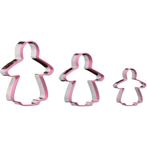 Sucre Gingerbread Lady 3 Piece Cutter Set