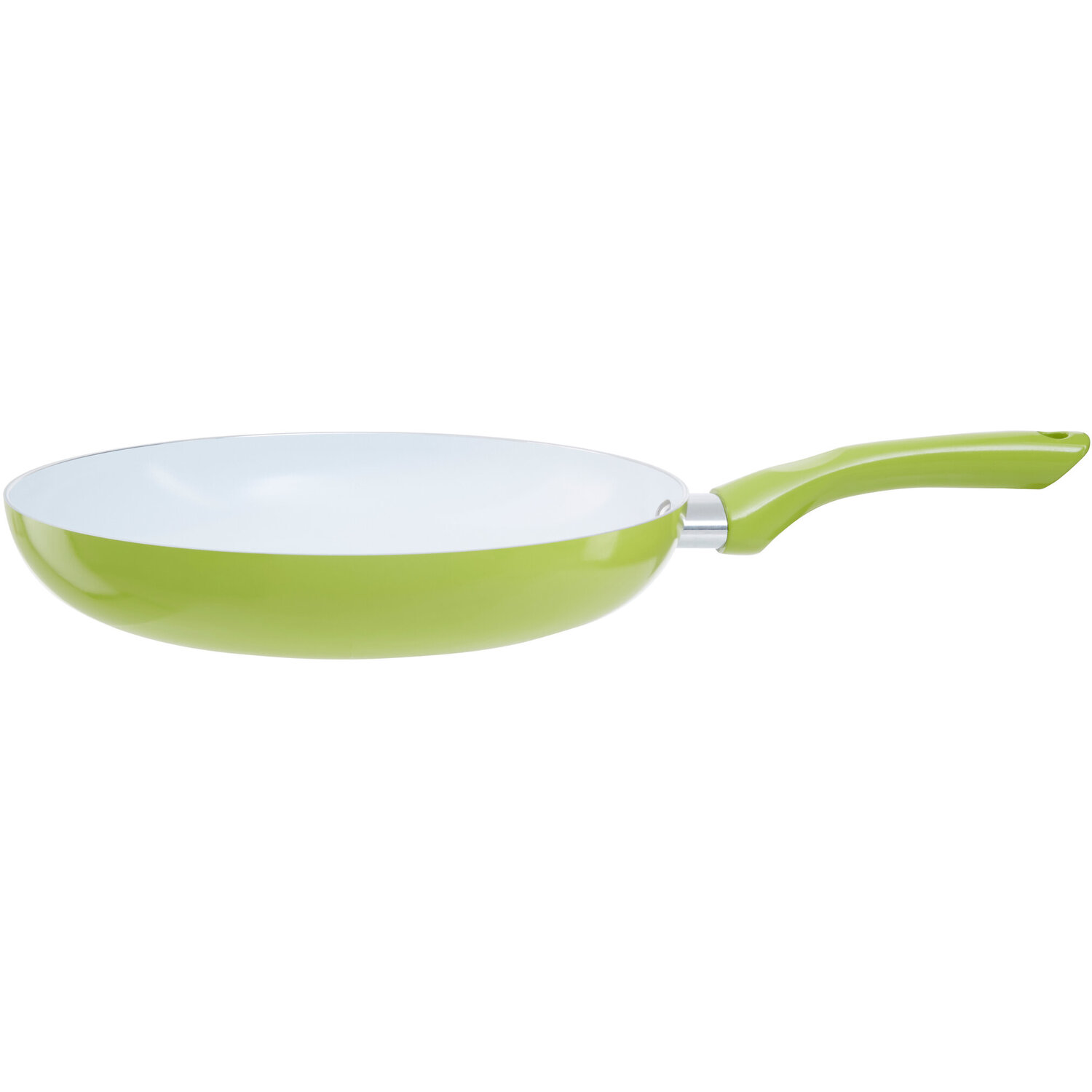 Ecocook 28cm Lime Green Frying Pan with Ceramic Coating - Green