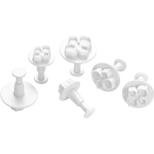 Sucre 6 Piece White Flower Cutter Set