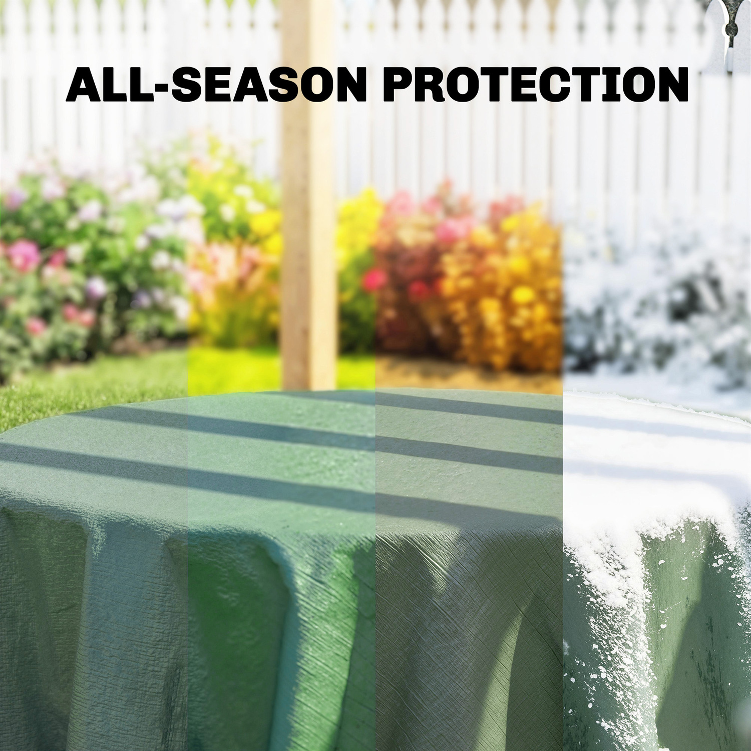 Outsunny Unisex Green 4 X 6M Waterproof Tarpaulin, 90Gsm Tear-Resistant Pe Tarp In 4M X 6M - Image 4