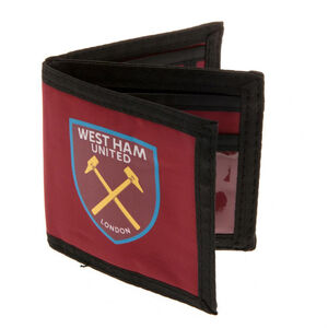 West Ham United FC Touch Fastening Canvas Wallet