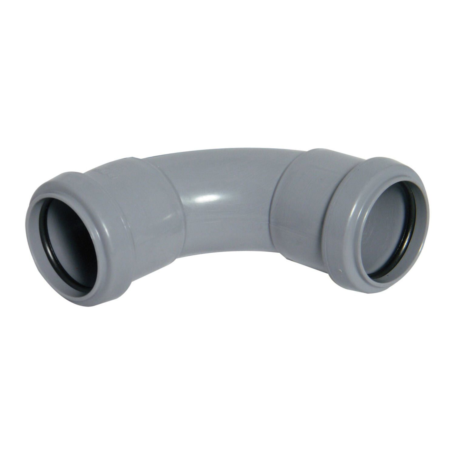 Floplast Push Fit Waste 92.5 Degree Bend 40Mm Grey - Wp15 - Perfect For Plumbing Systems - Grey - Image 5