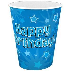 Oaktree Paper Stars Happy Birthday Party Cup (Pack of 8)