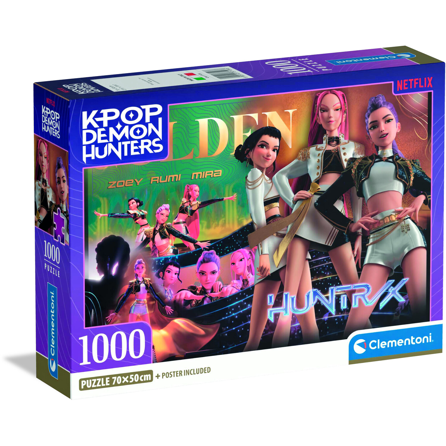 Clementoni K Pop Demon Hunters 1000 Piece Puzzle - Purple