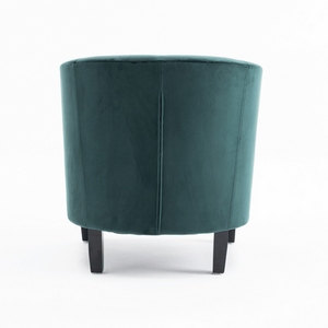 Dark Green Bedford Small Padded Curved Back Tub Chair shot 16028224