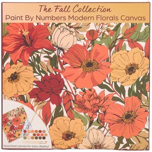 Paint By Numbers Modern Florals Canvas Kit