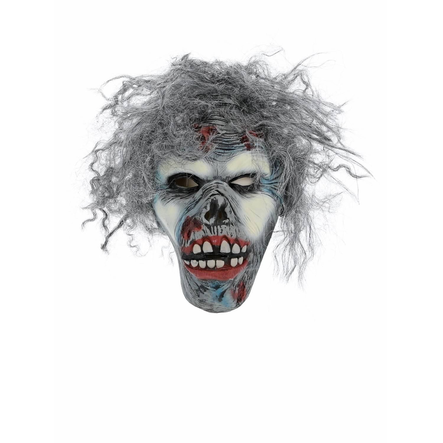 Smiffys Unisex Adult Decaying Zombie Mask - Grey