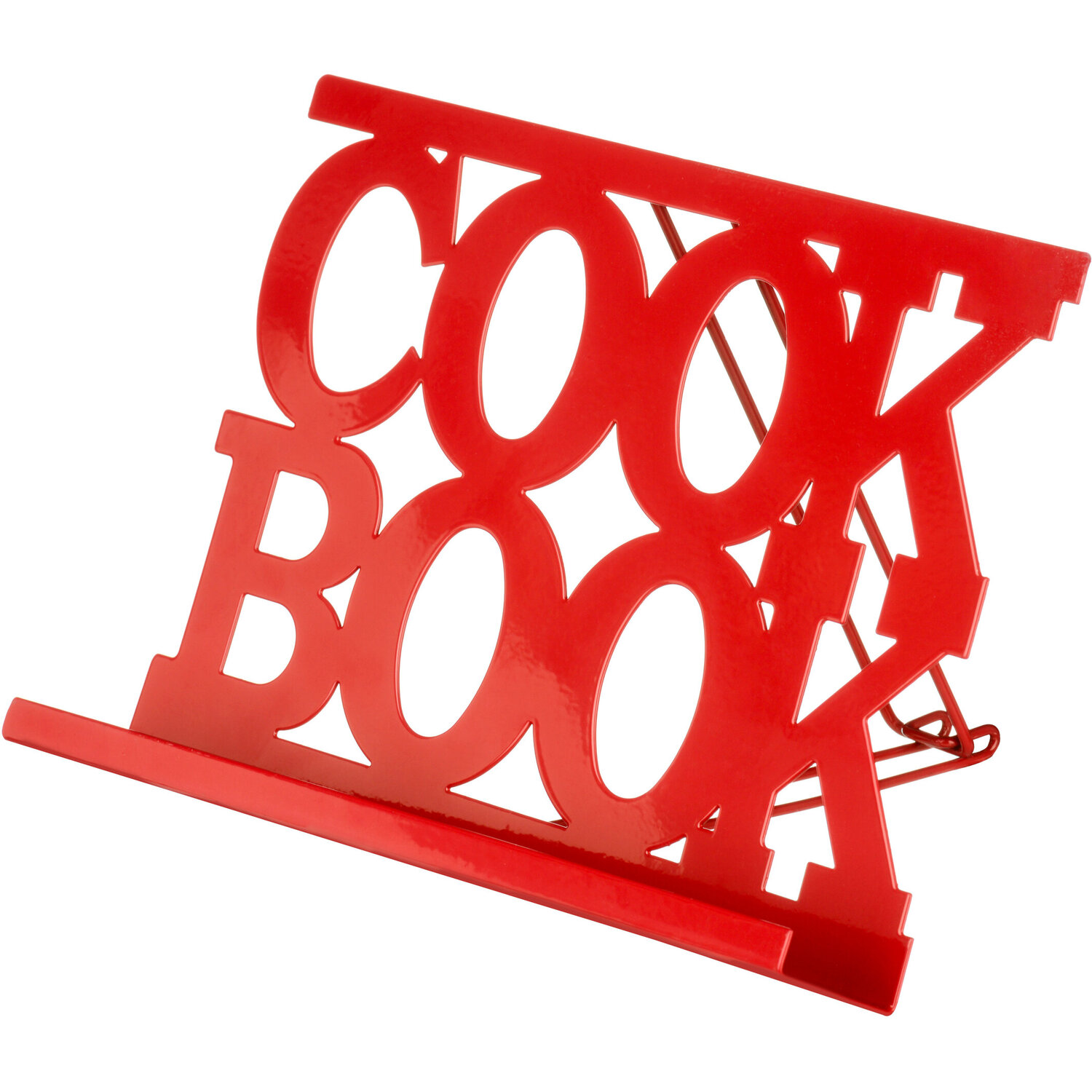Essentials By Premier Alpha Red Enamel Cook Book Stand - Red