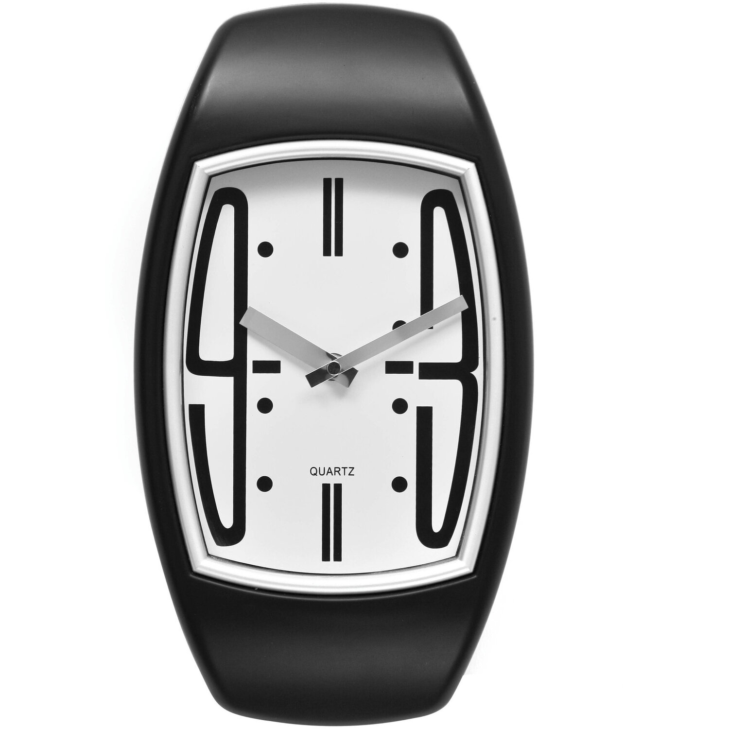 Maison By Premier Blaris Wrist Watch Shaped Plastic Wall Clock - Black