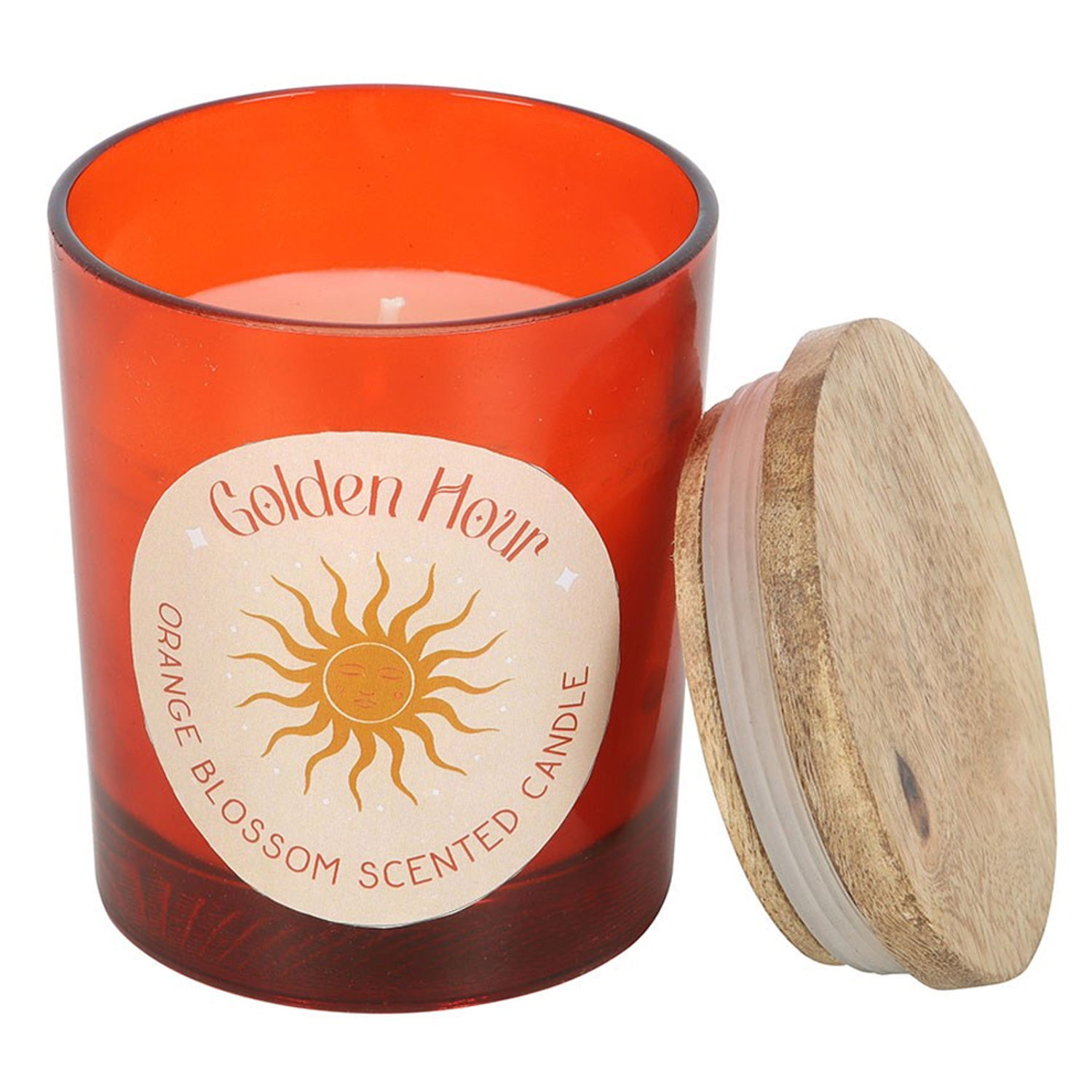 Something Different Golden Hour Orange Blossom Scented Candle - Orange