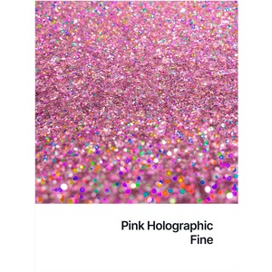 Hemway Glitter Paint Additive, Pink Holographic Fine Size 100g