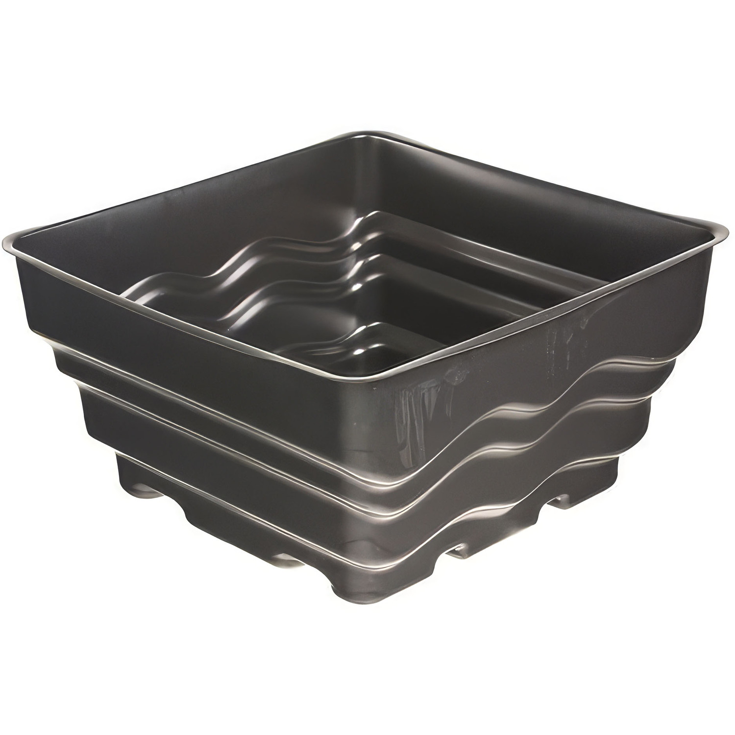 Primrose Square Plastic Reservoir For Water Features 70L in Black