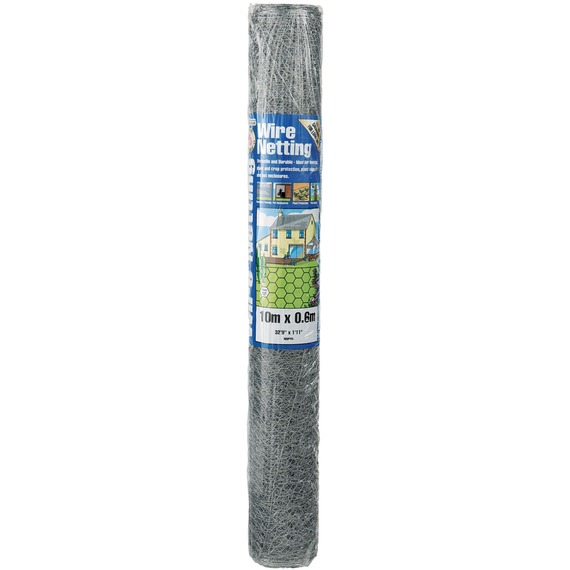 Gardman galvanised hexagonal wire netting 50mm, 10 x 0.9m