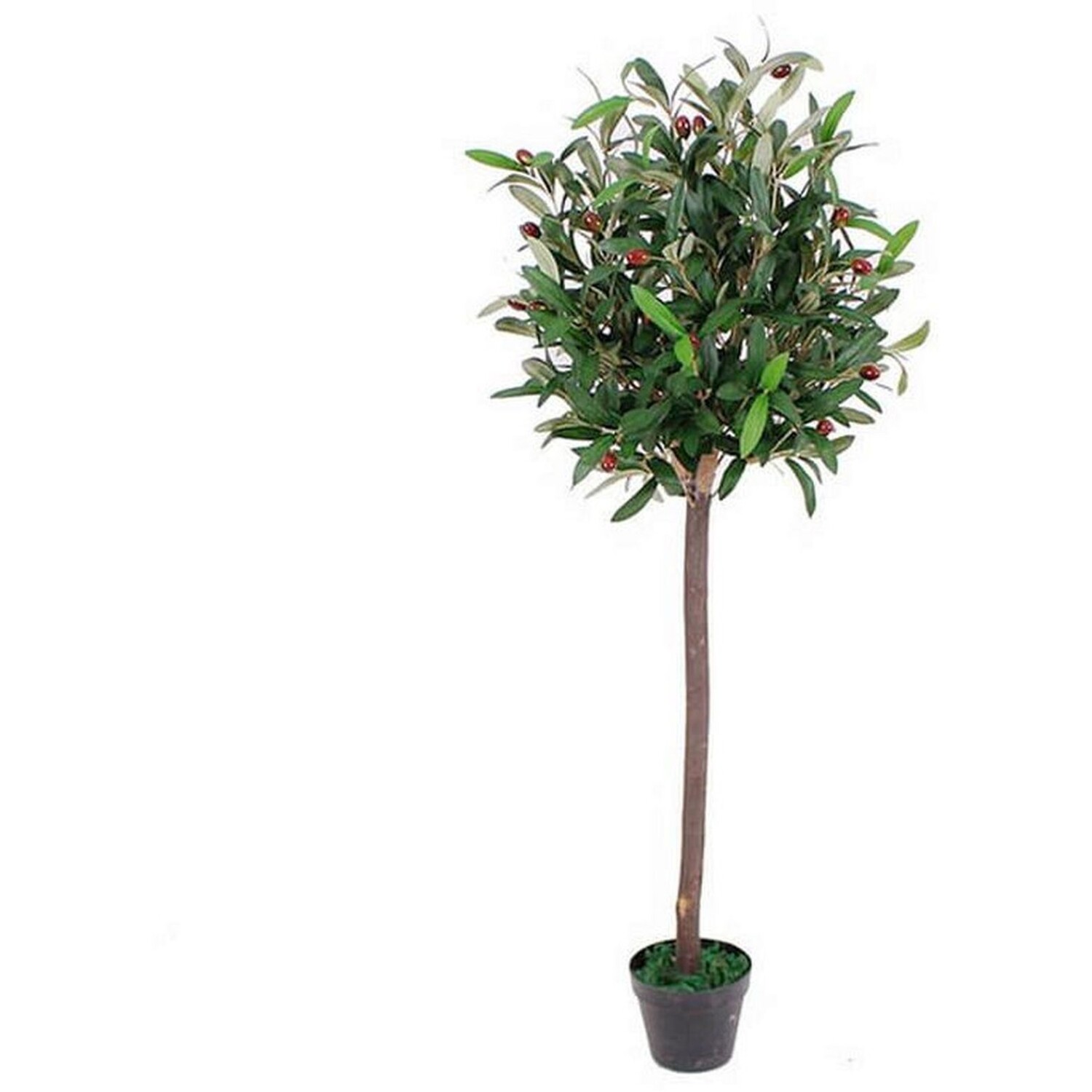 Artificial Olive Tree With Realistic Leaves And Olives - Green