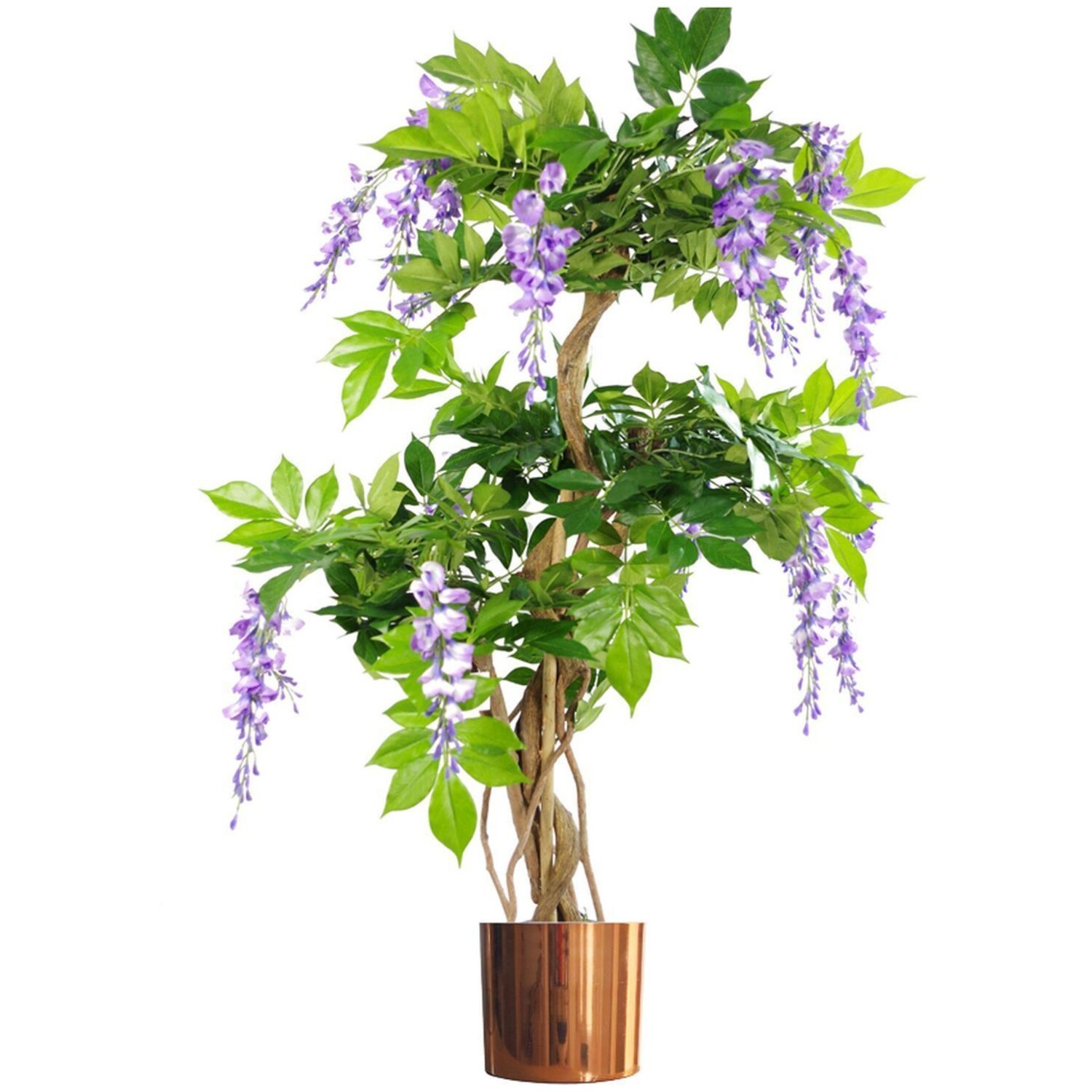 110cm Premium Artificial Tree with Natural Wood Trunk