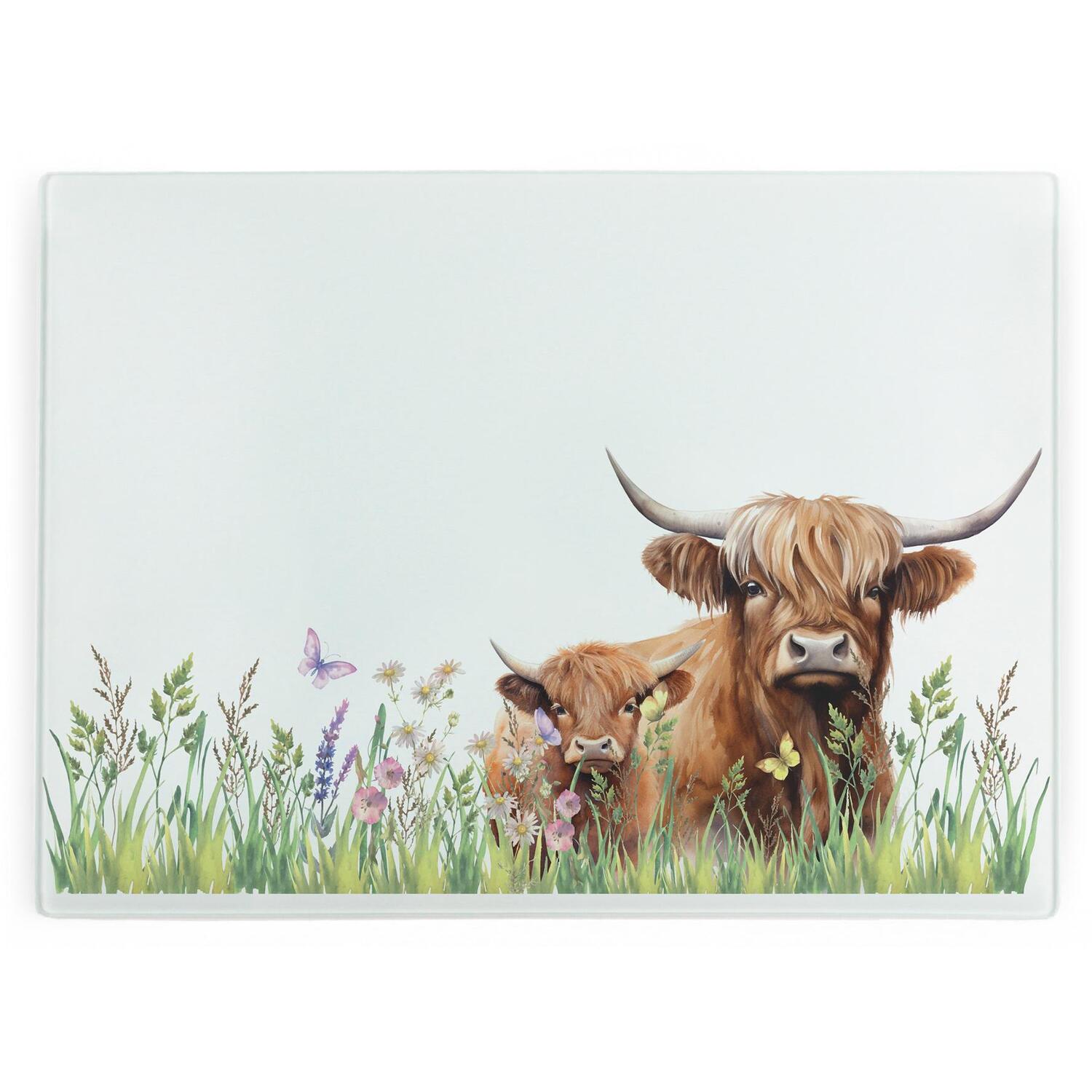 Image of Highland Cow Mum & Calf Glass&hellip;