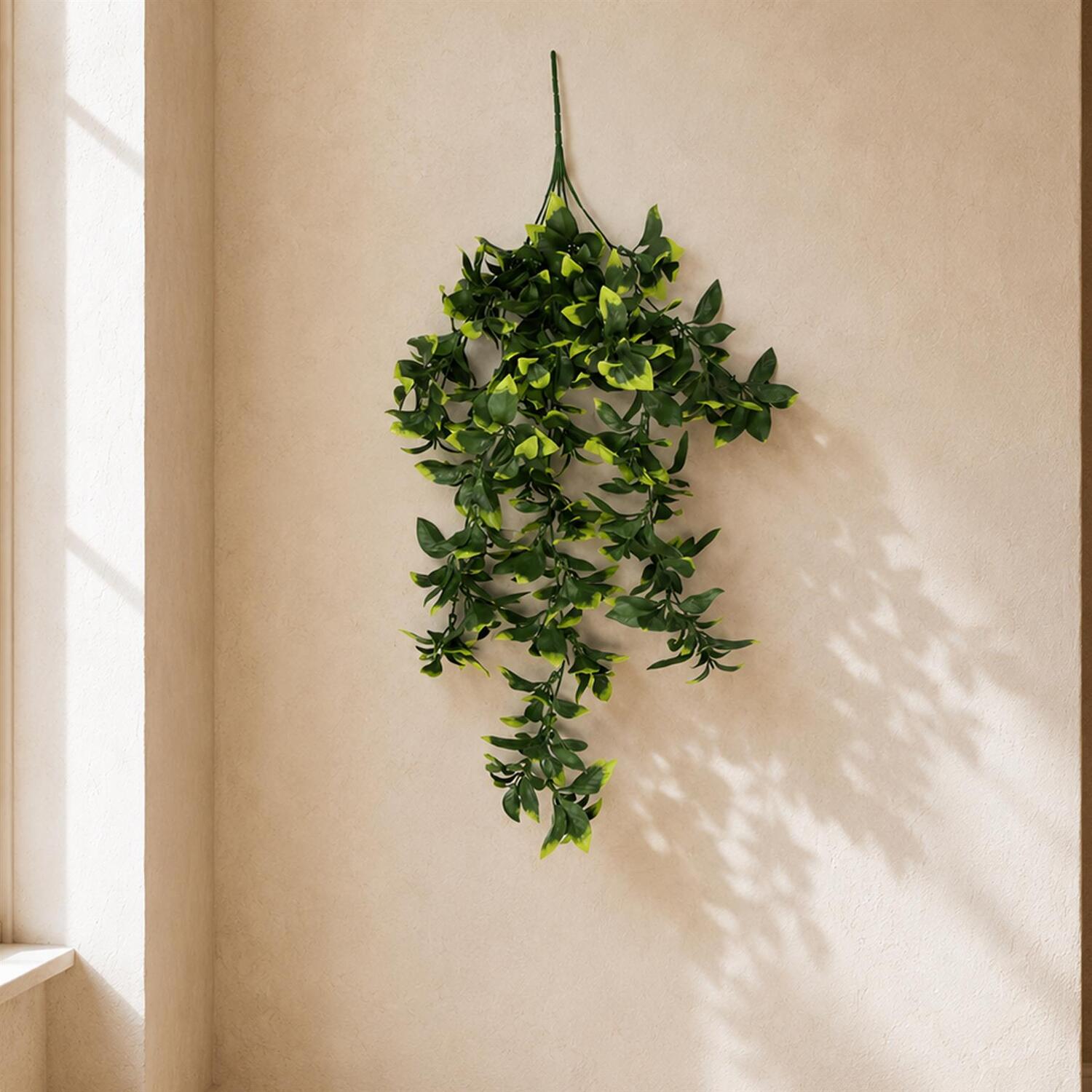 B&Q -  71Cm Hanging Uv And Fire Resistant Artificial Pothos Plant - Image 3