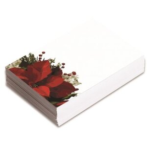 Poinsettia and Berries Florist Card 250 Pack
