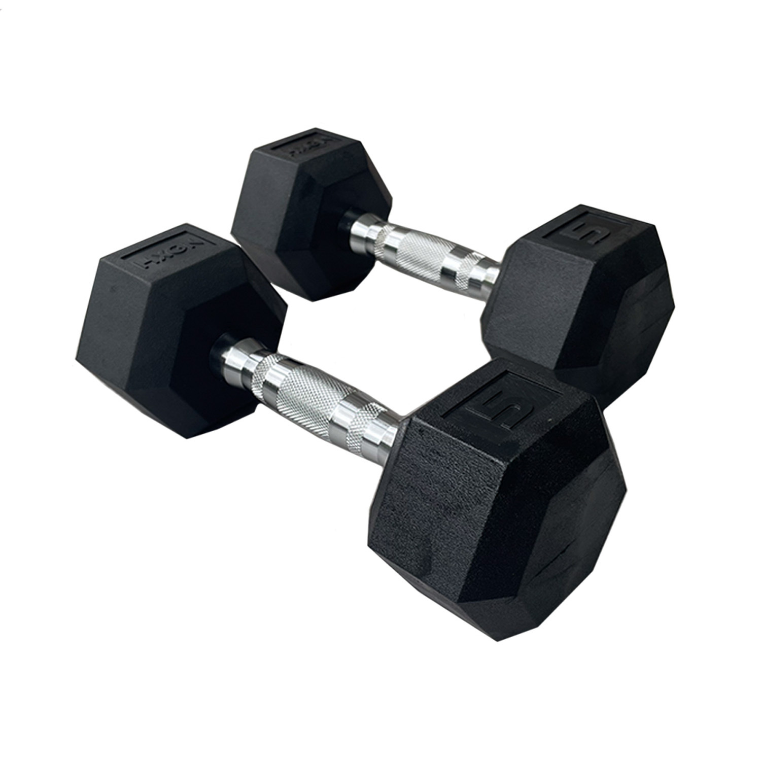 Hxgn Unisex Black 2 X Pro Hex Dumbbells (Pair) In 5Kg - Image 5