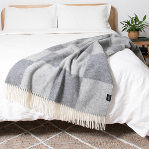 Checkerboard Wool Blanket
