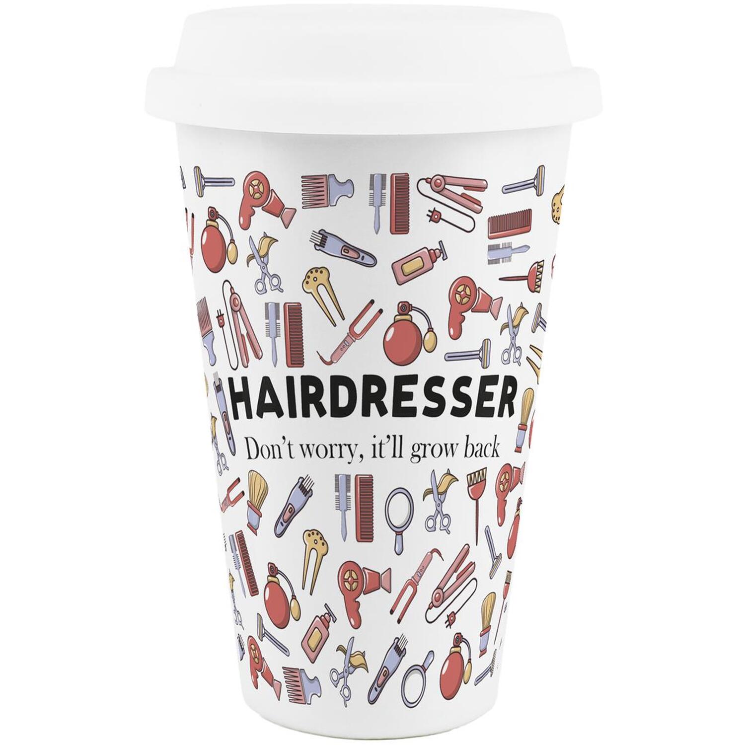 Image of Novelty Hairdresser Ceramic Travel Mug -&hellip;