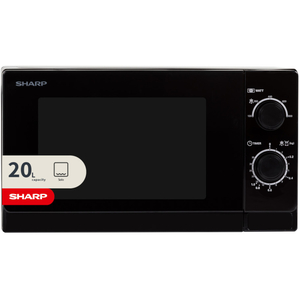 Sharp 20 Litre Dial Control Microwave - Black