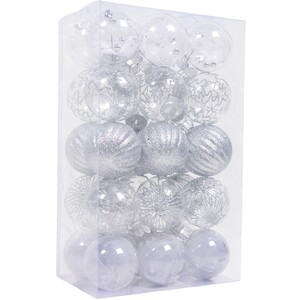 Pack of 30 Silver Baubles