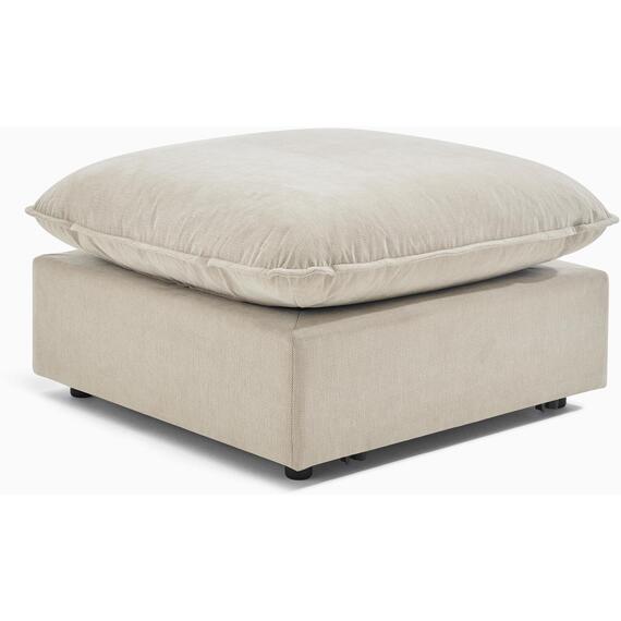 Echo Linen-Look Fabric Footstool