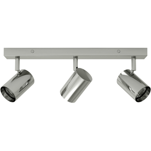 Eden Chrome Bathroom 3 Light Adjustable Spotlight Bar
