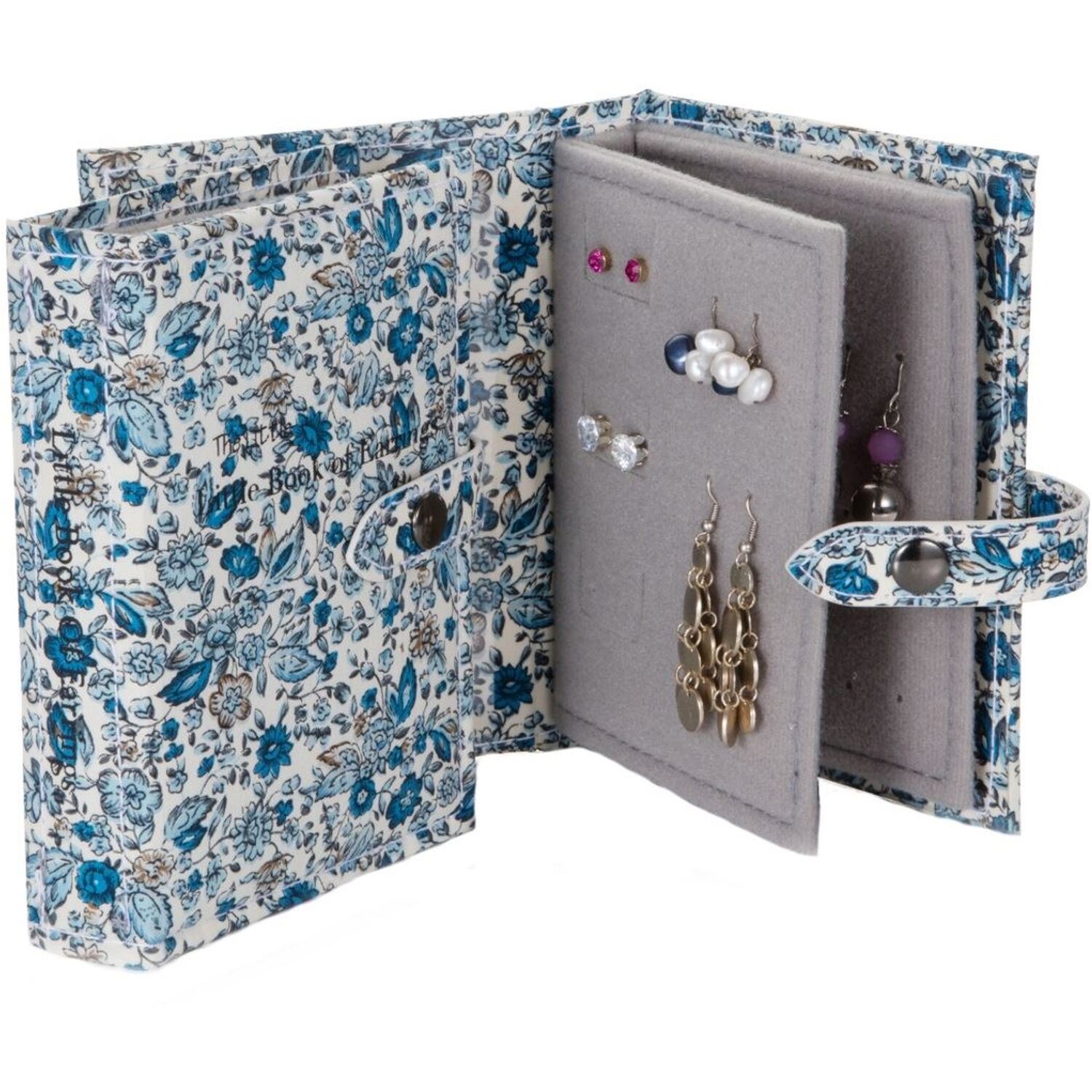 Little Shop Of Little Little Box Of Earrings L - Blue Flowers - Image 4