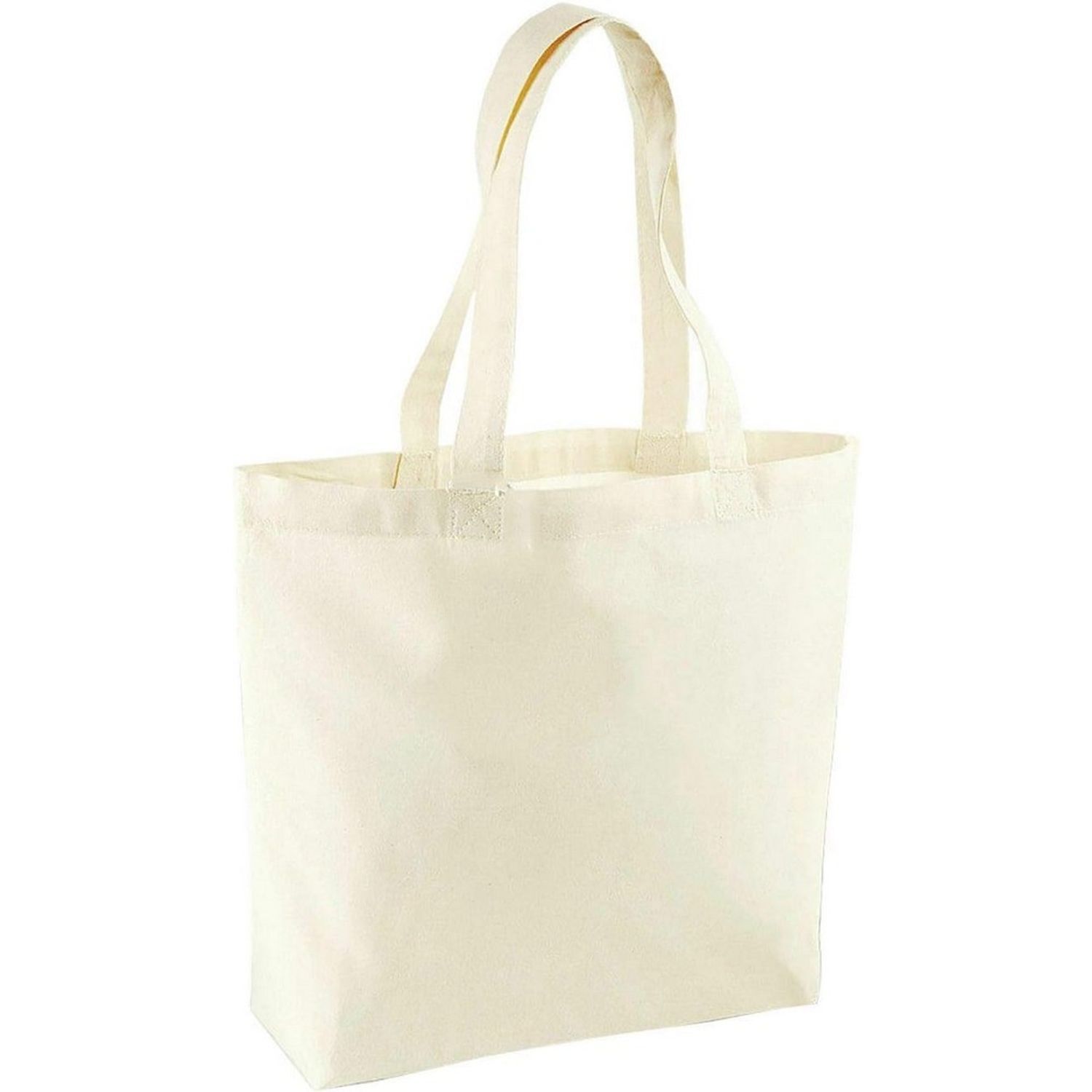 Brand Lab Plain Organic Oversized Tote Bag - Natural