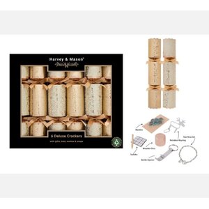 Gold Deluxe Foliage Crackers Light Gold Dark Gold and Cream