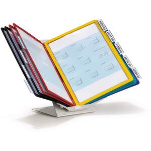 Vario Pro 10 Display Panel Desk Stand - 10 Panels - A4 Colour Coded