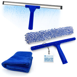 Window Cleaning Set Squeegee and Microfibre Washer Glass Cleaner