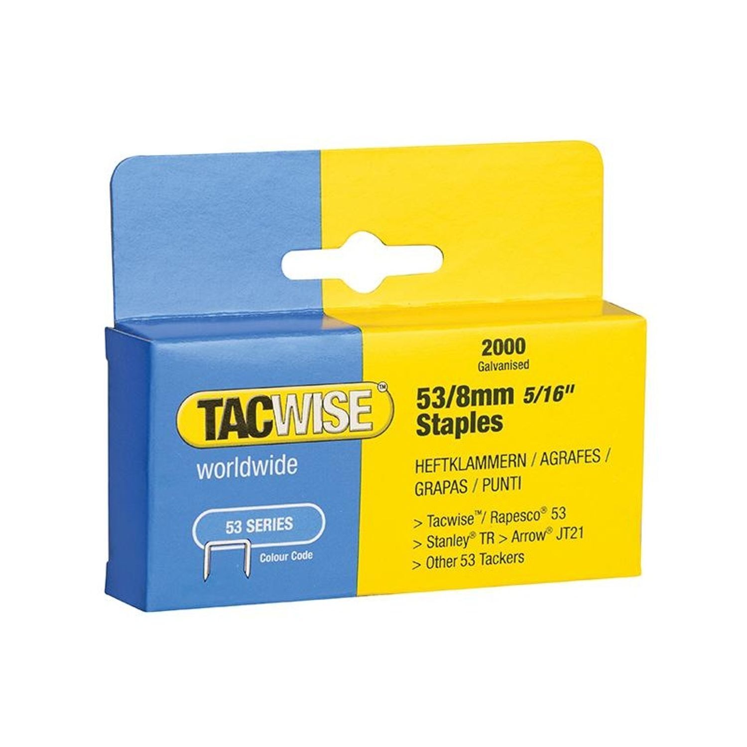 Tacwise 53 Light-Duty Staples (Type Jt21 A)