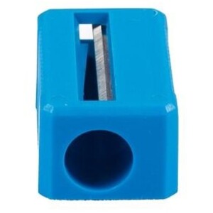 Oblong Single Hole Pencil Sharpener - Assorted Colours / 10 Pack