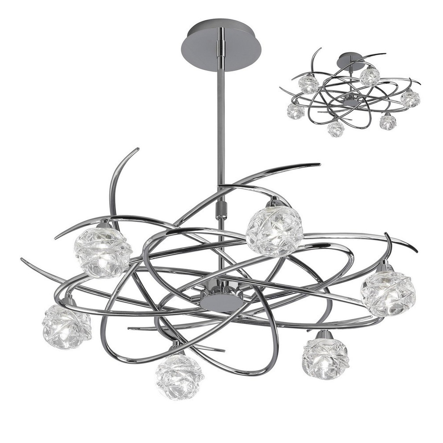 Inspired Lighting Maremagnum Pendant Light Chrome