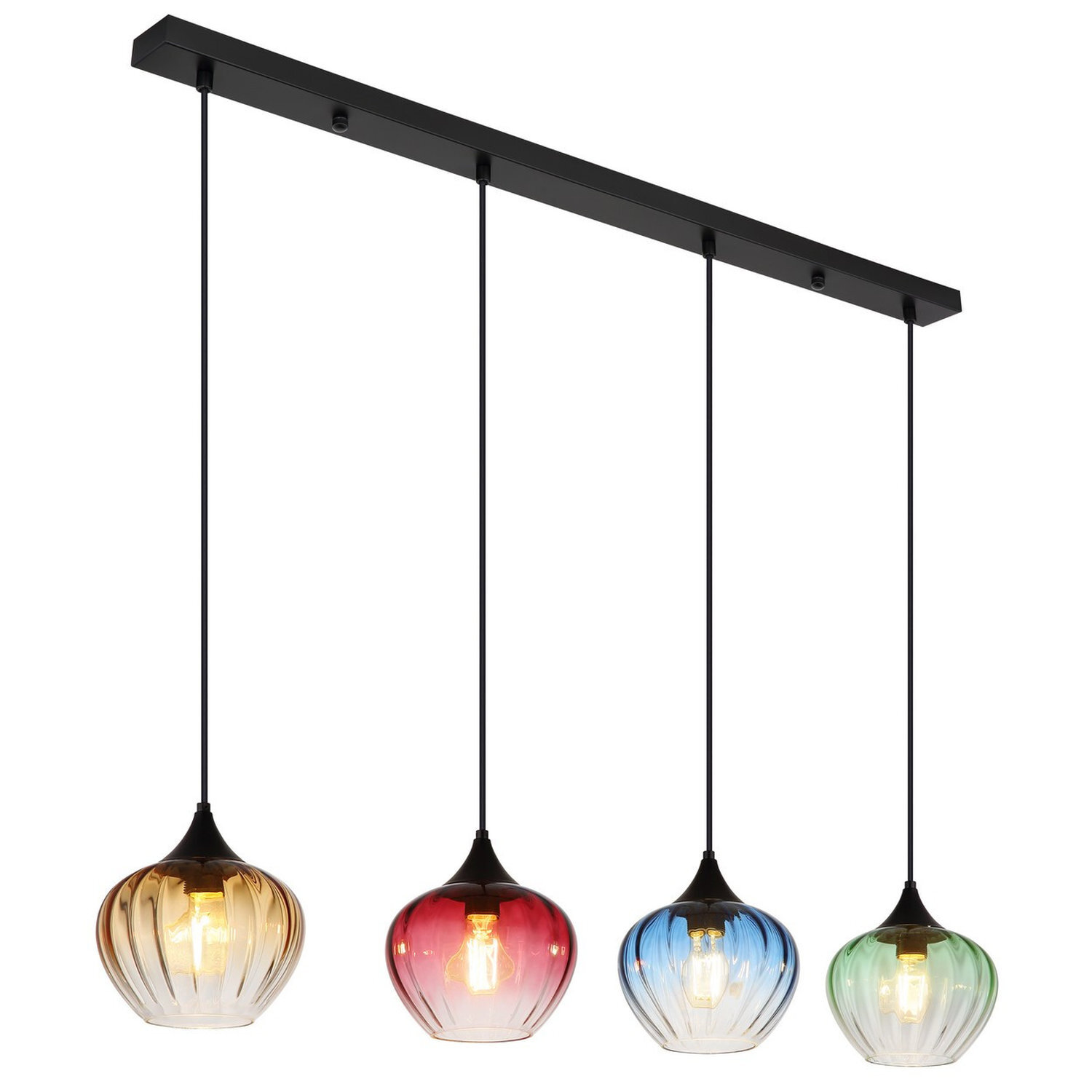 Globo Lighting Sander Pendant Light Black
