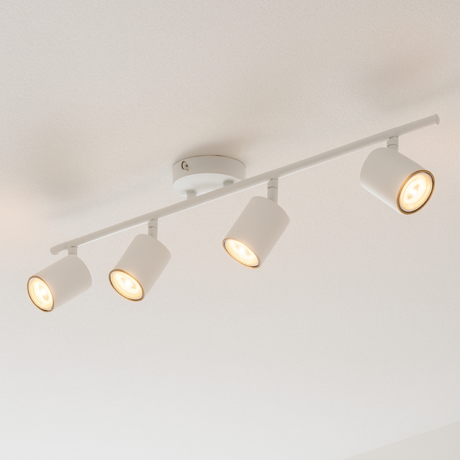 Cgc Lighting Unisex White 'Jack' Four Head Gu10 Ceiling Spot Bar Light - Image 2