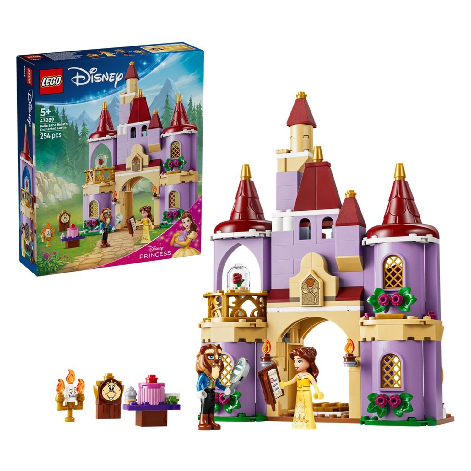 LEGO 43289 DISNEY PRINCESS BELLE & THE BEAST'S ENCHANTED CASTLE TOY NEW SEALED - Image 13